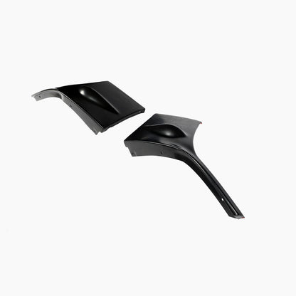 STI Style BLACK Front Bumper Splitter for Subaru Impreza WRX (2004-2005)