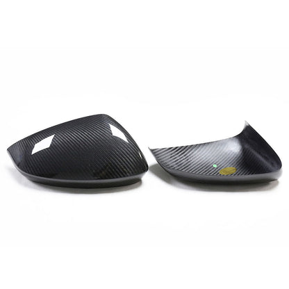 ST Style Carbon Fiber ADD ON Mirror Caps for Audi A3/S3/RS3 8Y (2020-2024)