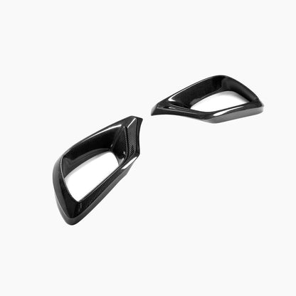 B Style Carbon Fiber Front Canards For Mercedes Benz S‑Class W222 Facelift (2018–2020)