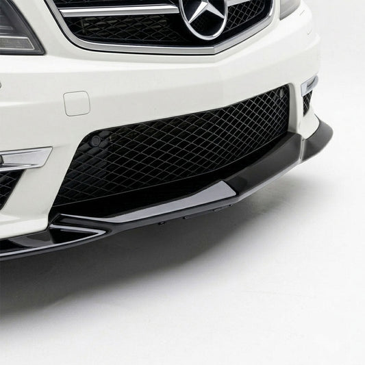 Gloss Black Front Lip For Mercedes-Benz C63 AMG W204 Pre-Facelift(2008-2011)