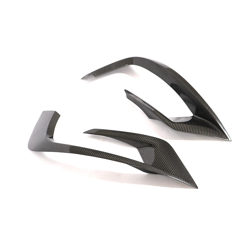 B Style Carbon Fiber Front Canards For Mercedes Benz S‑Class W222 Pre‑Facelift (2014–2017)