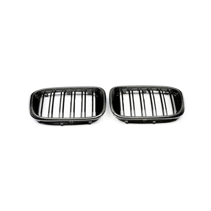 ST Style Carbon Fiber Front Grille Dual Slat for X4 G02 Pre-LCI (2018–2021)