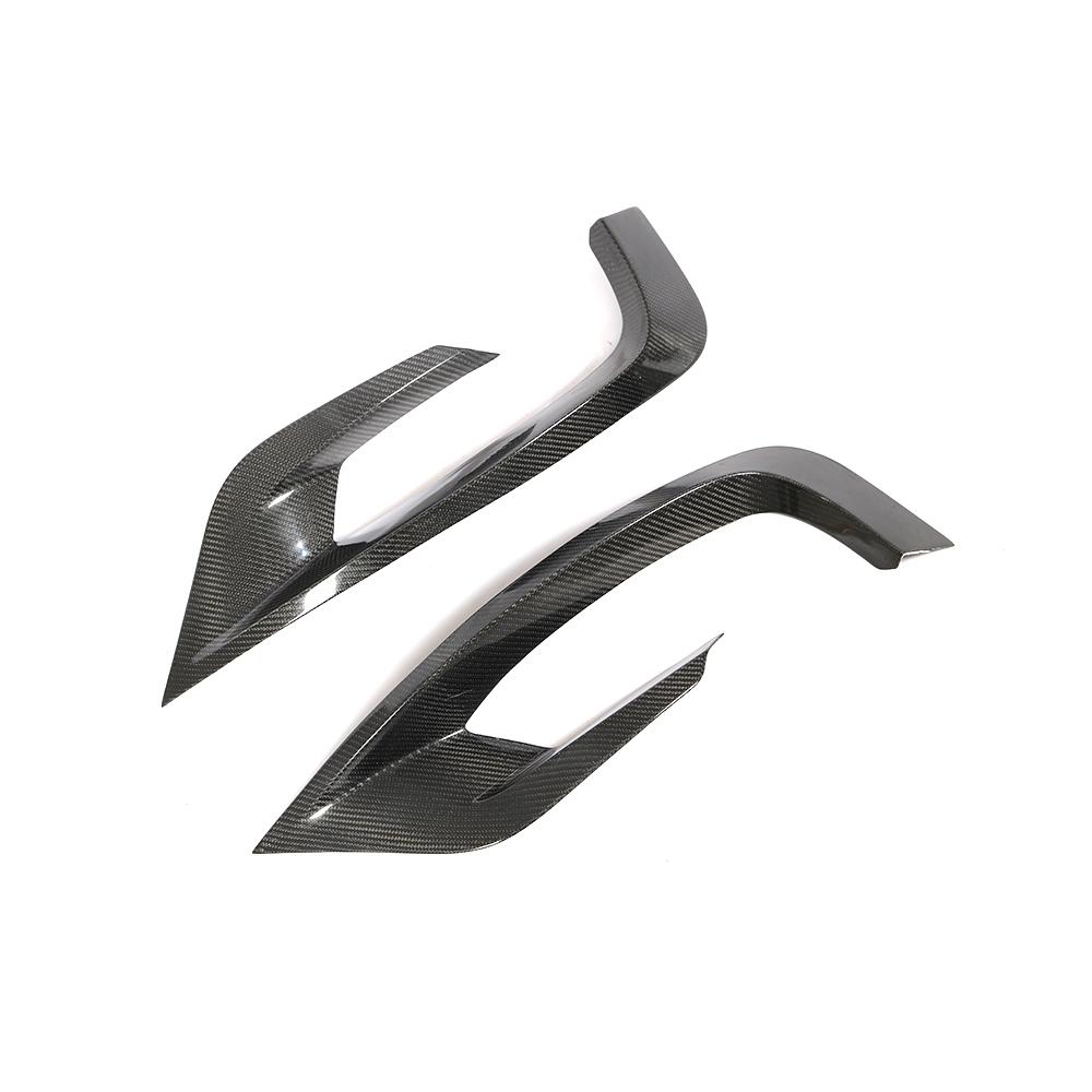 ST Style Carbon Fiber Front Canards For Mercedes Benz S‑Class W222 Sport Pre‑Facelift (2014–2017)