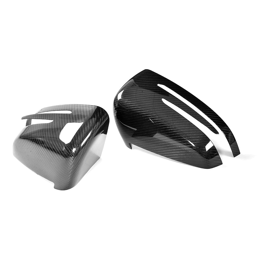 ST Style  Carbon Fiber ADD ON Mirror Caps for Mercedes Benz E-Class W204 C63 AMG Facelift (2011-2015)
