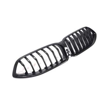ST Style Single Slat Carbon Fiber Front Grille for BMW 8 Series G14/G15/G16 (2019+)