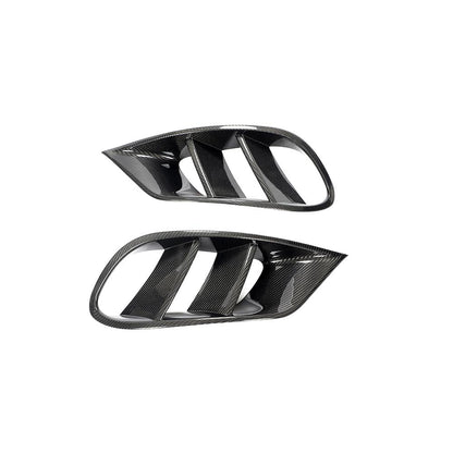 ST Style Carbon Fiber Front Fog lamp Cover Trims for Mercedes Benz S-Class C217 Pre-Facelift 2014-2017