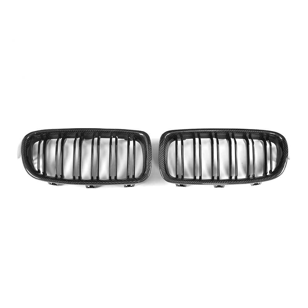 M3 Style Gloss Black Dual Slat Carbon Fiber Front Grille for BMW 3 Series F30（2012-2019）