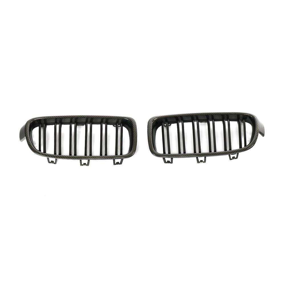 M3 Style Matte black Dual Slat Carbon Fiber Front Grille for BMW 3 Series F30（2012-2019）