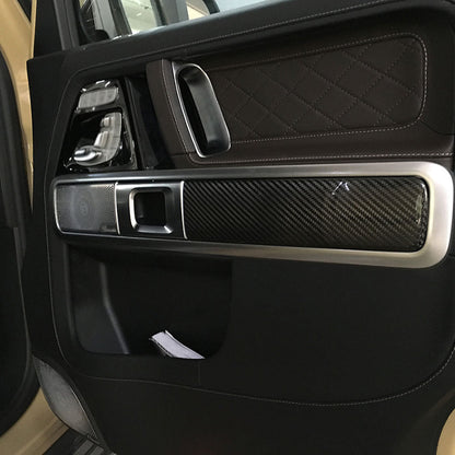 ST Style Carbon Fiber Interior Door Trim For Mercedes Benz G‑Class W463 Pre-Facelift (2019-2023)