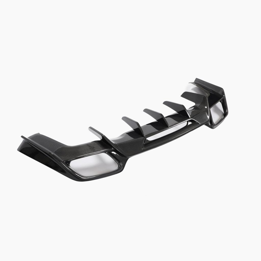RENNTECH Style Carbon Fiber Rear Diffuser For Mercedes Benz AMG GT C/R190 Coupé (2015–2021)