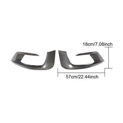 B Style Carbon Fiber Front Canards For Mercedes Benz S‑Class W222 Pre‑Facelift (2014–2017)