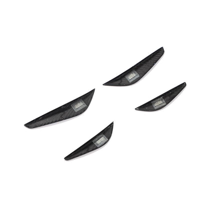 AC Style Carbon Fiber Front Canards for BMW 8 Series G14/G15/G16 (2019+)