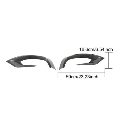 ST Style Carbon Fiber Front Canards For Mercedes Benz S‑Class W222 Sport Pre‑Facelift (2014–2017)
