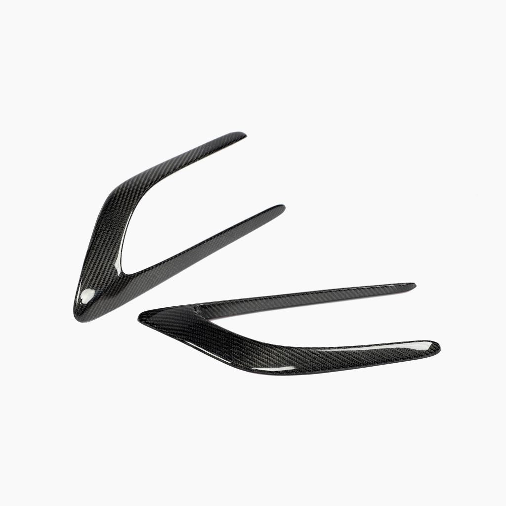 ST Style Carbon Fiber Side Panels For Mercedes Benz C63 AMG W205 Pre‑Facelift (2015–2018)