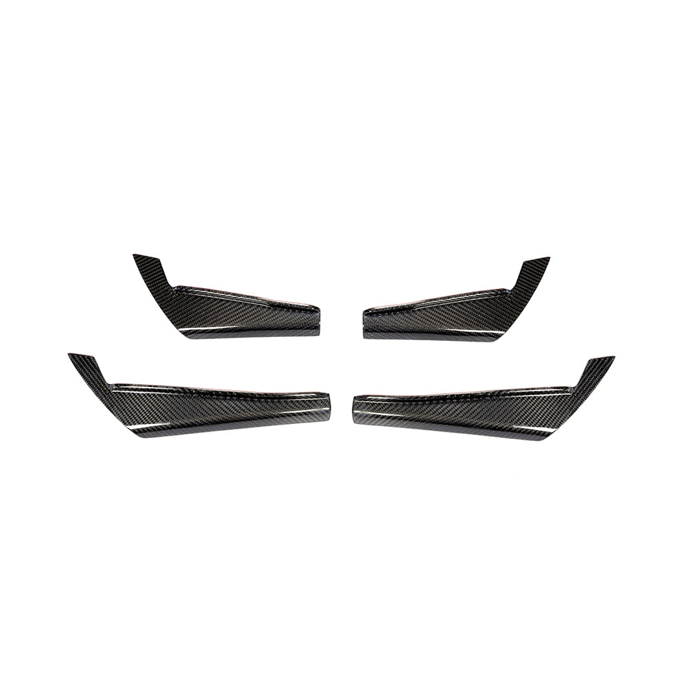 ST Style Carbon Fiber Front Canards For Audi A4 B9 Pre-LCl (2016-2019)