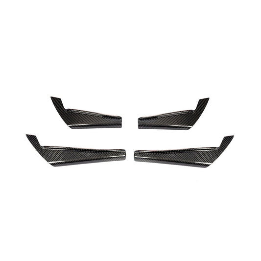 ST Style Carbon Fiber Front Canards For Audi A4 B9 Pre-LCl (2016-2019)