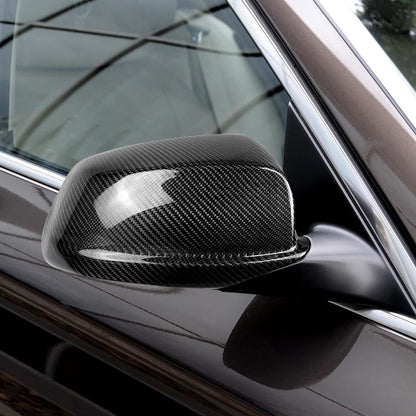 ST Style Carbon Fiber ADD ON Mirror Caps for BMW 5 Series F10/F11 M Sport (2010–2017)