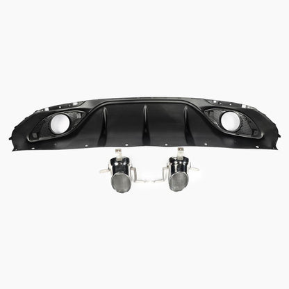 Matt Black Rear Diffuser for Alfa Romeo Giulia Base Sedan (2017-2022)