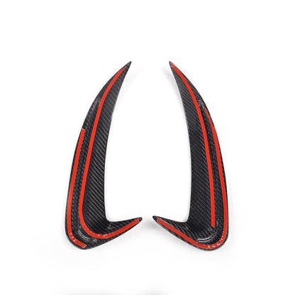 ST Style Carbon Fiber Rear Bumper Vents for Mercedes Benz C63 AMG W205 Pre‑Facelift (2015-2018)