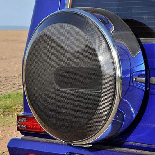 ST Style Carbon Fiber Spare Wheel Tire Cover For Mercedes Benz G‑Class W463 (2013-2018)