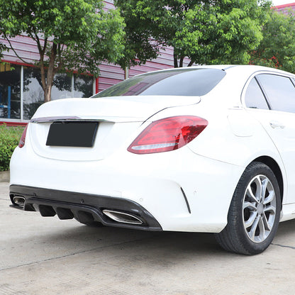 FD Style Carbon Fiber Rear Diffuser for Mercedes Benz C Class W205 C43 AMG Pre-Facelift (2014-2018)