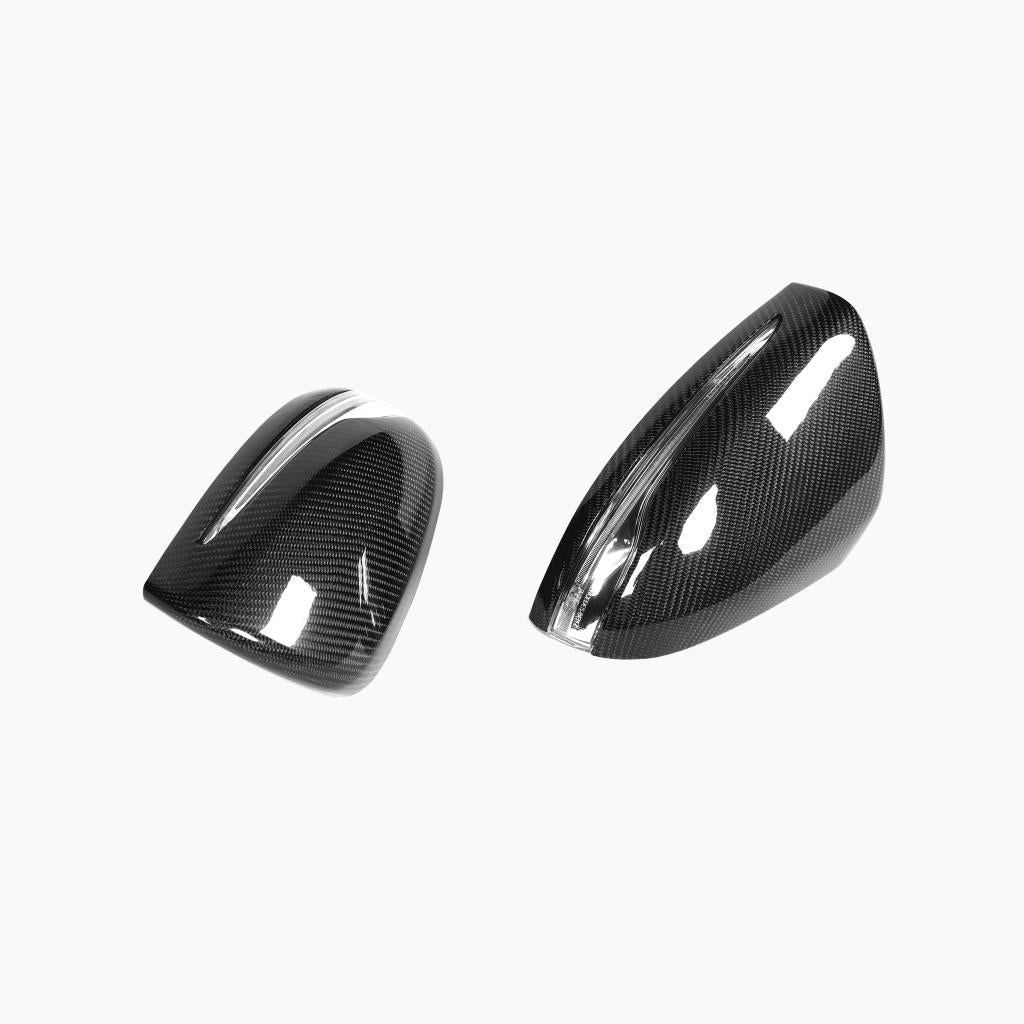 Carbon Fiber replacement  Mirror Caps For Mercedes Benz S‑Class W222 Pre‑Facelift,C63 AMG W205 Pre‑Facelift  (2014–2018)
