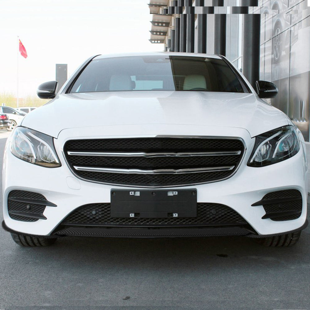 ST Style Front Lip Carbon Fiber for Mercedes Benz E-Class W213 Pre-Facelift (2016-2020)