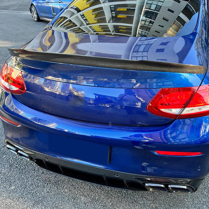 FD Style Carbon fiber Trunk Spoiler for Mercedes Benz C‑Class C205/C43 C63 AMG Coupe (2015-2021)