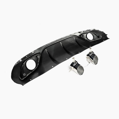 Matt Black Rear Diffuser for Alfa Romeo Giulia Base Sedan (2017-2022)