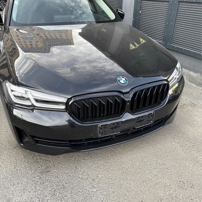 Dual Slat Gloss Black Front Grille for BMW 5 Series G30/G31 LCI (2020–2023)