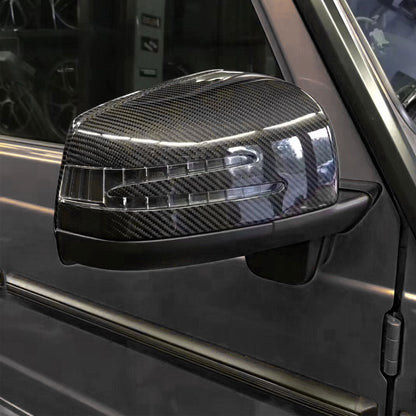 ST Style Carbon Fiber Mirror Caps For Mercedes Benz R/ML/GLE/GLS/G Class