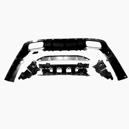 Gloss Black Dual Exhaust Rear Diffuser Kit for Mercedes Benz CLS W257 (2018-2023)