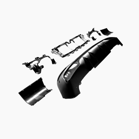 Mercedes-Benz GLS X167 (2020–present) GLS63 REAR DIFFUSER BLACK