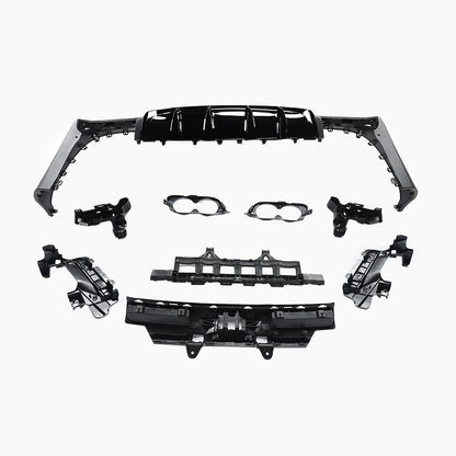 Mercedes-Benz GLC C253 (2016–2022) GLC43 Rear Diffuser/For AMG Coupe/Black