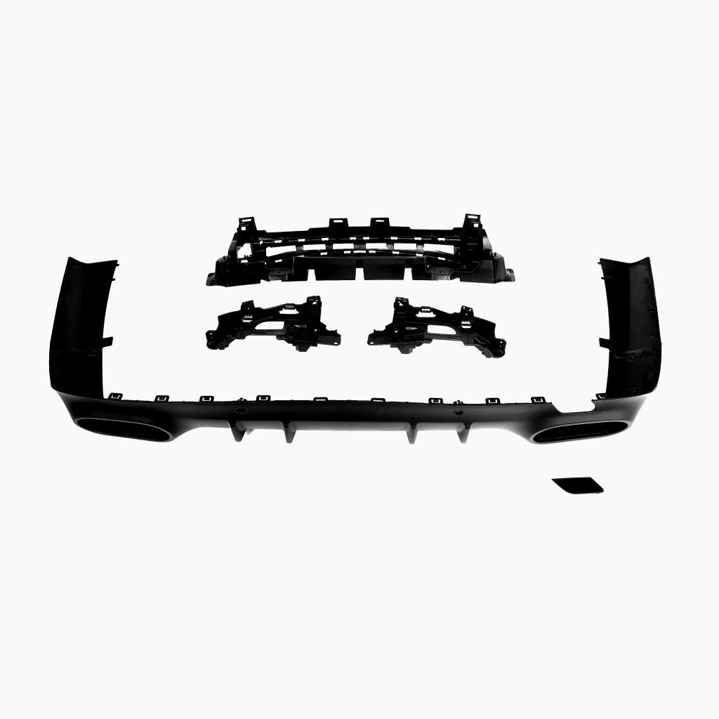 Gloss Black Dual Exhaust Rear Diffuser Kit for Mercedes Benz CLS C257 AMG (2018-2023)