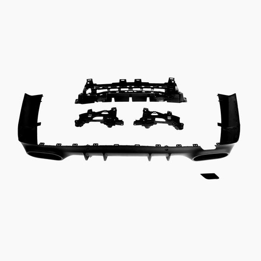 Gloss Black Dual Exhaust Rear Diffuser Kit for Mercedes Benz CLS C257 AMG (2018-2023)