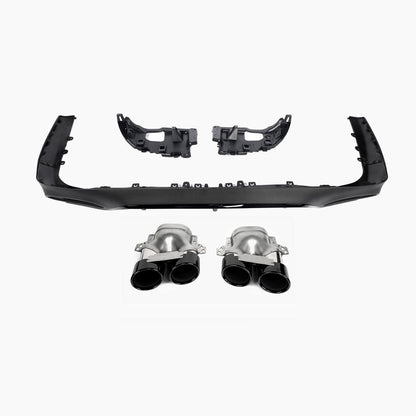 Mercedes-Benz E-Class C238 (2017–2023) E53 Coupe Rear Diffuser With Black Tips/For AMG Coupe