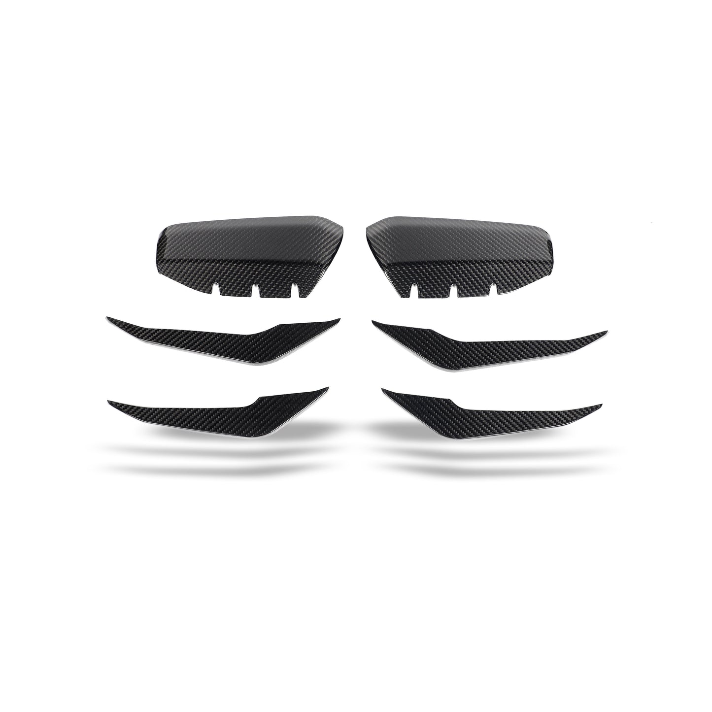Audi RS3 8Y Limousine canards mounted bumper corner view