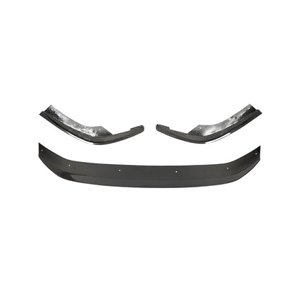 RS3 8Y carbon fiber front lip leading edge close up