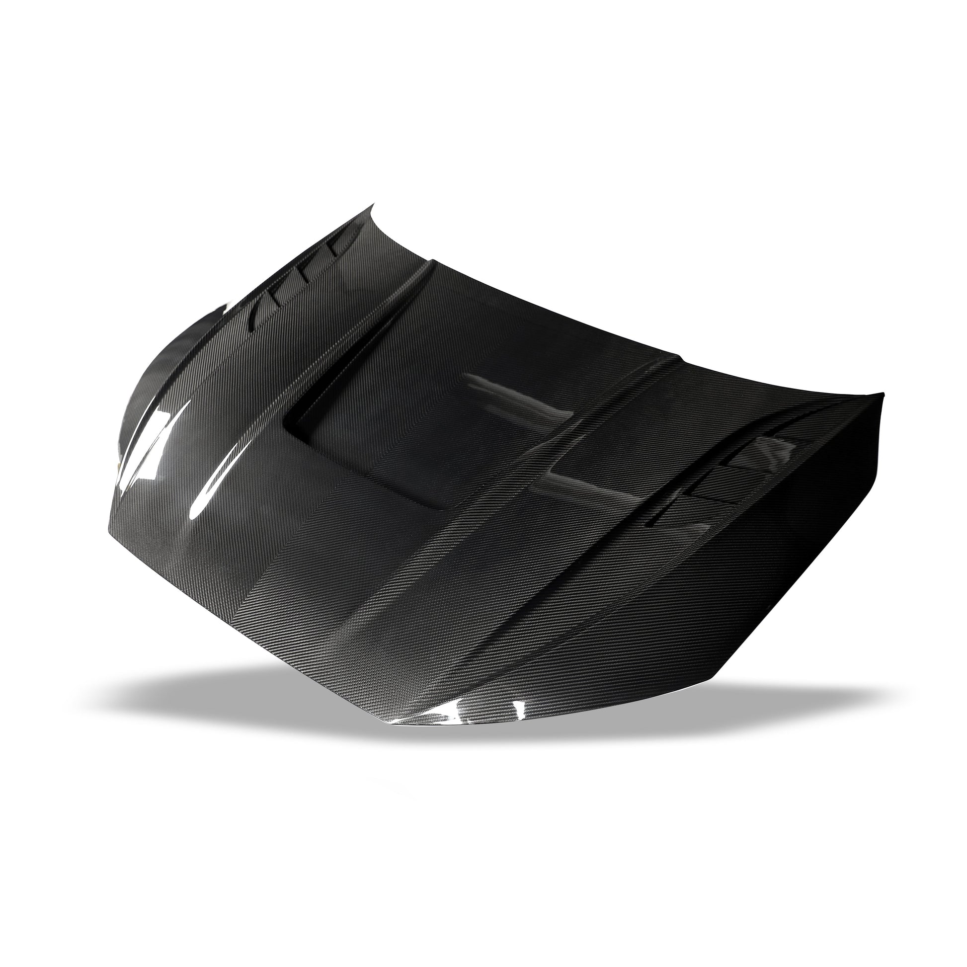 Audi RS3 8Y carbon hood front edge detail on car
