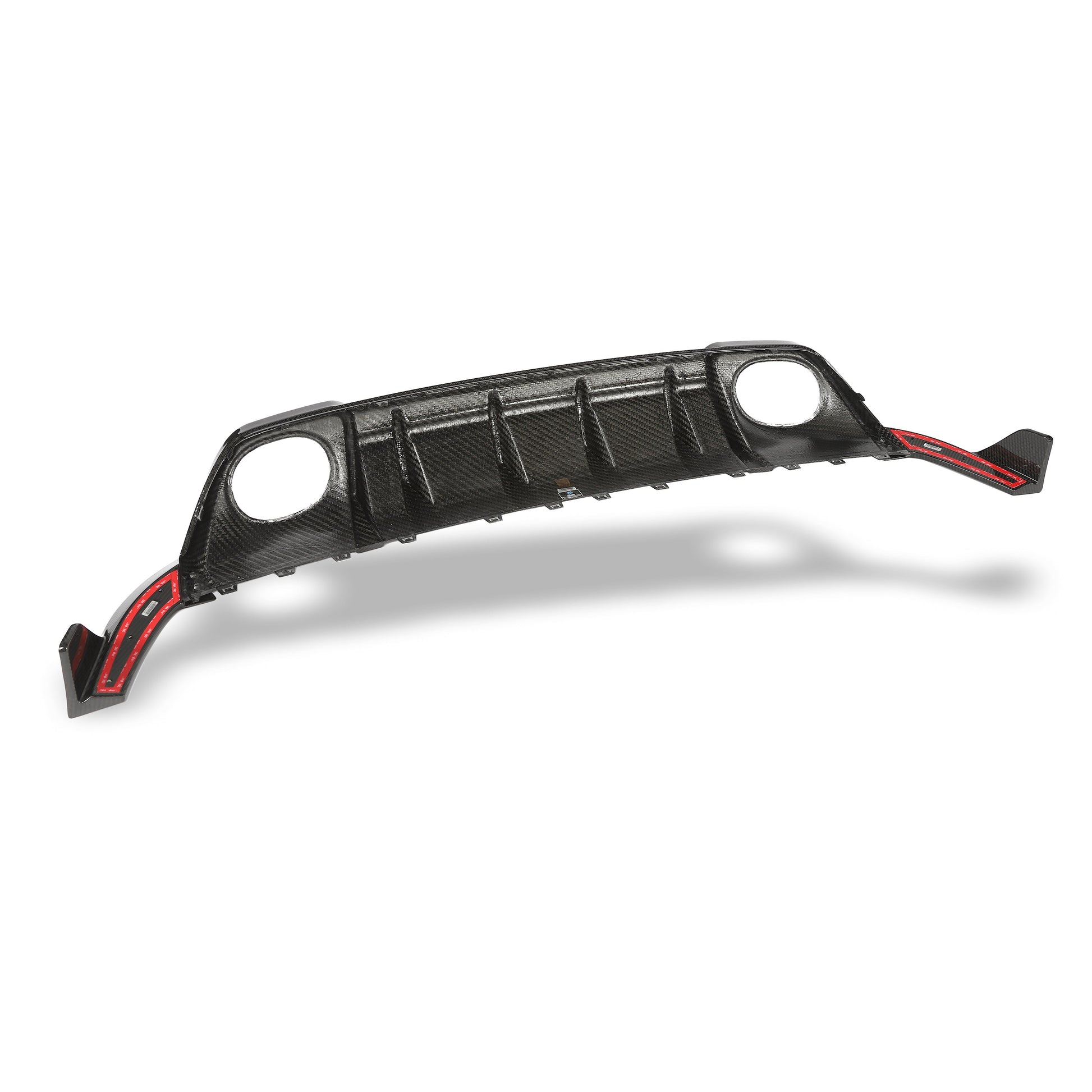 RS3 8Y carbon diffuser lower bumper installed view
