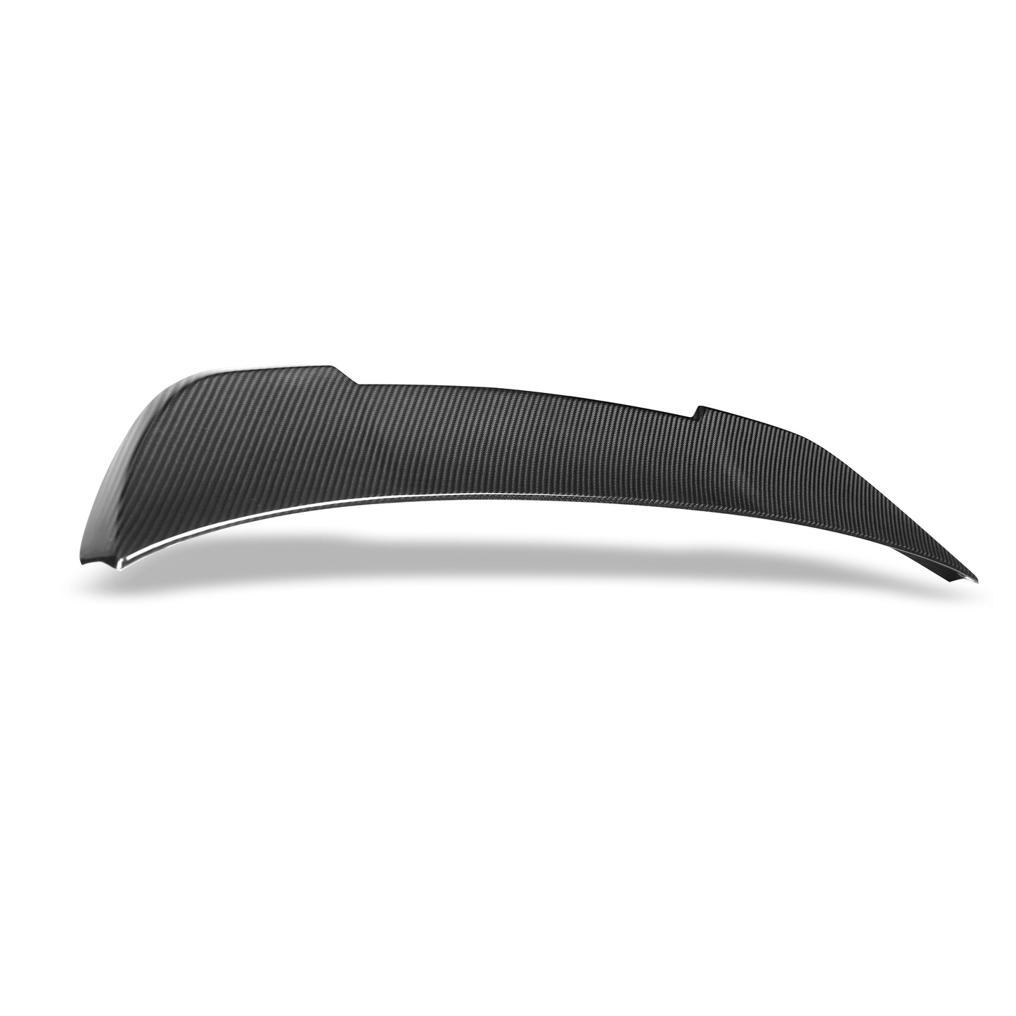 RS3 8Y carbon fiber spoiler trailing edge close up