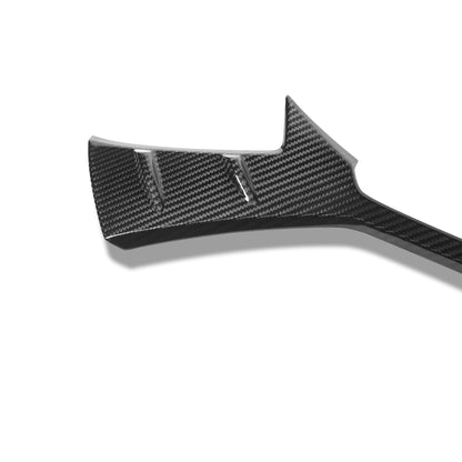 Audi RS4 B9.5 carbon grille lower fascia view on vehicle