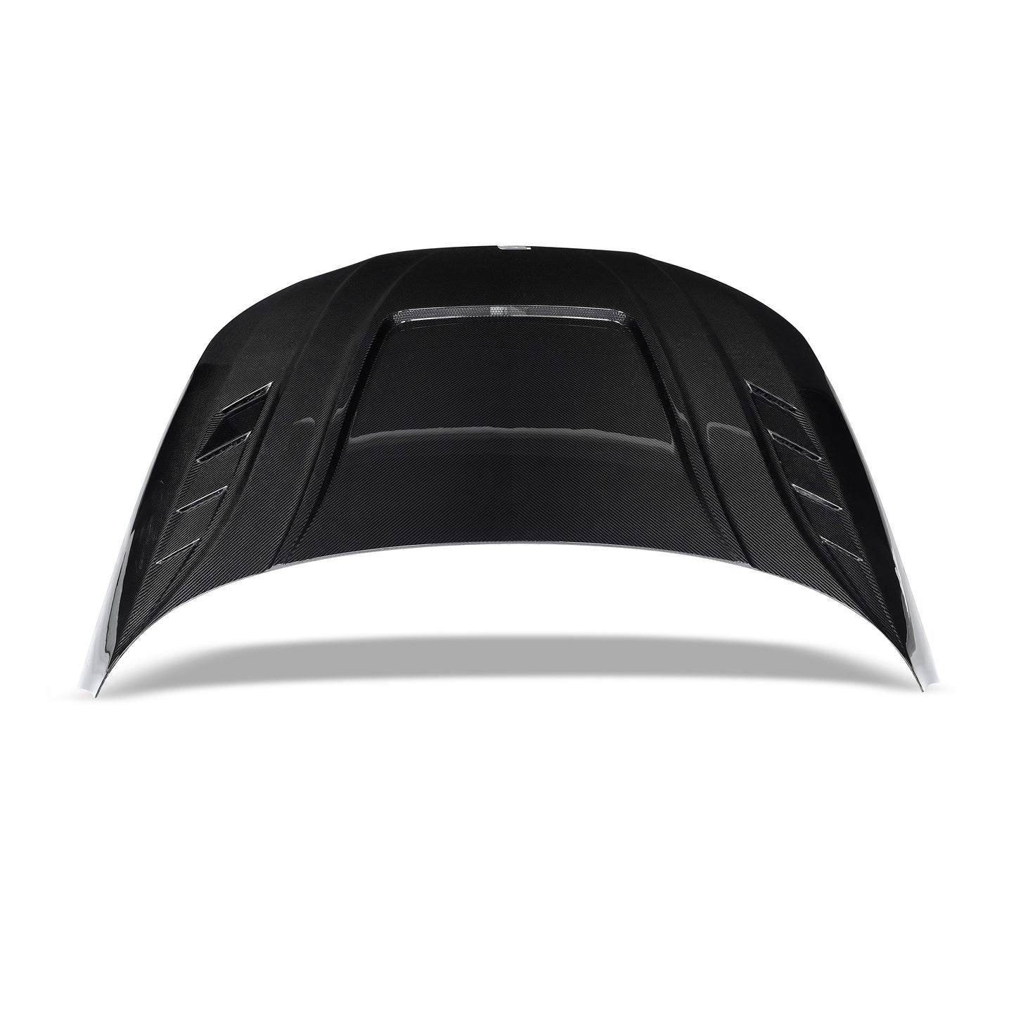 Audi RS4 B9.5 carbon fiber hood fitted front angle