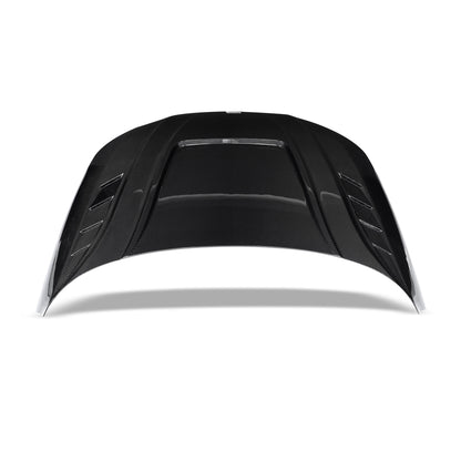 Audi RS4 B9.5 carbon fiber hood fitted front angle