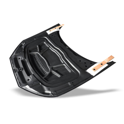 Audi RS4 B9.5 carbon fiber hood profile line view