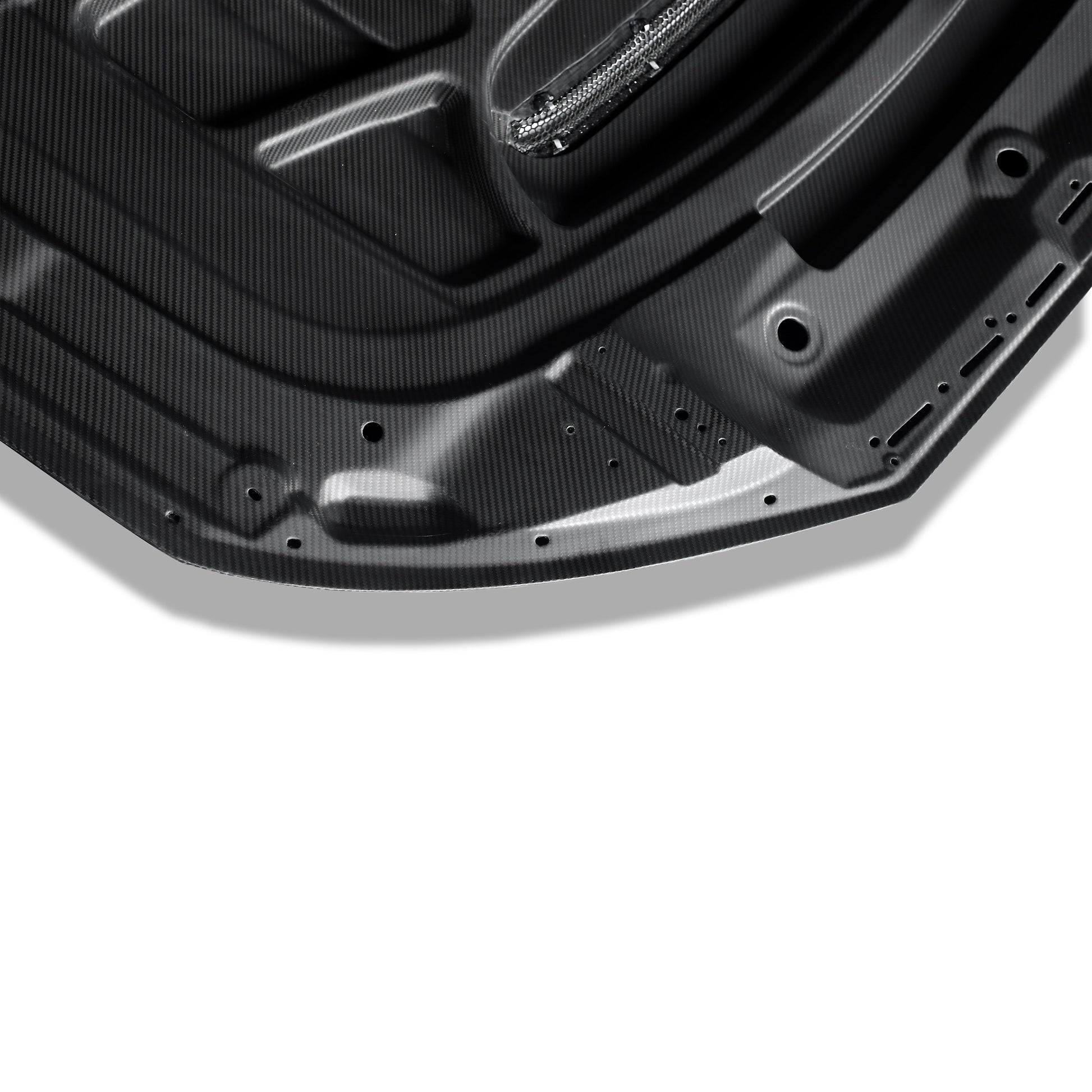 Audi RS4 B9.5 Avant carbon hood overhead surface view