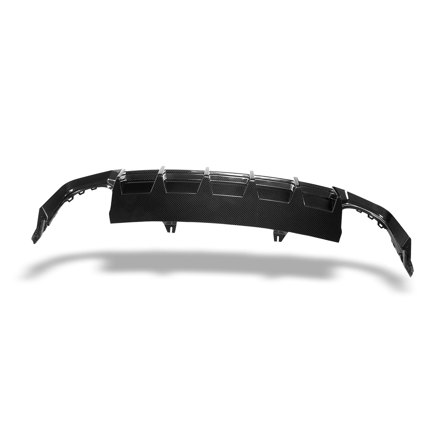 Audi RS4 B9.5 carbon fiber diffuser lower bumper detail