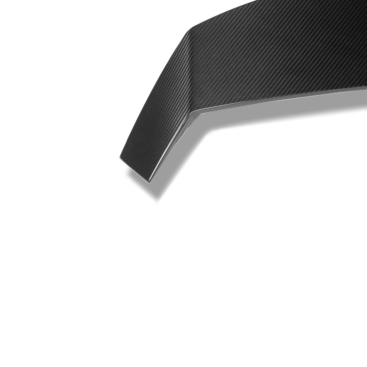 Audi RS4 B9.5 roof spoiler installed, straight rear view