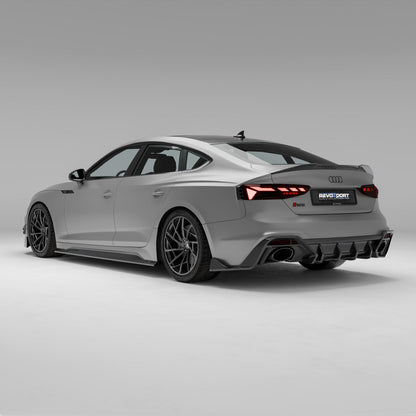 Audi RS5 B9.5 carbon body kit, front bumper and lip detail